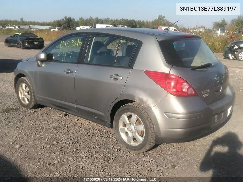 3N1BC13E77L389197 2007 Nissan Versa 1.8Sl