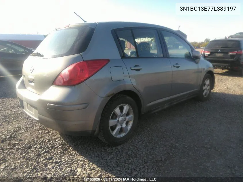 3N1BC13E77L389197 2007 Nissan Versa 1.8Sl