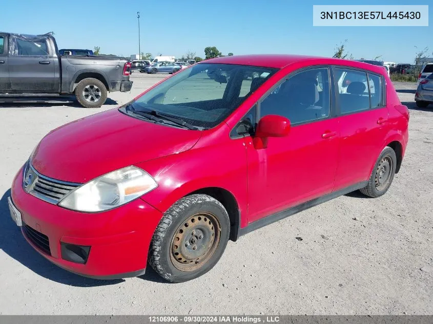 2007 Nissan Versa VIN: 3N1BC13E57L445430 Lot: 12106906