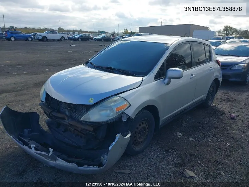 2007 Nissan Versa 1.8S VIN: 3N1BC13E87L358878 Lot: 12123158