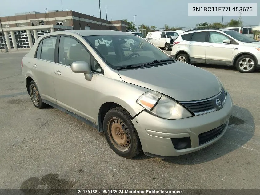 2007 Nissan Versa 1.8 S VIN: 3N1BC11E77L453676 Lot: 20175188