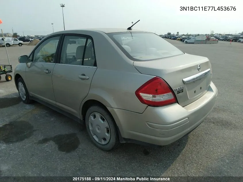 2007 Nissan Versa 1.8 S VIN: 3N1BC11E77L453676 Lot: 20175188