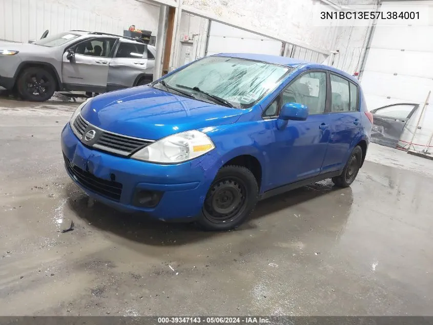 2007 Nissan Versa 1.8S VIN: 3N1BC13E57L384001 Lot: 39347143