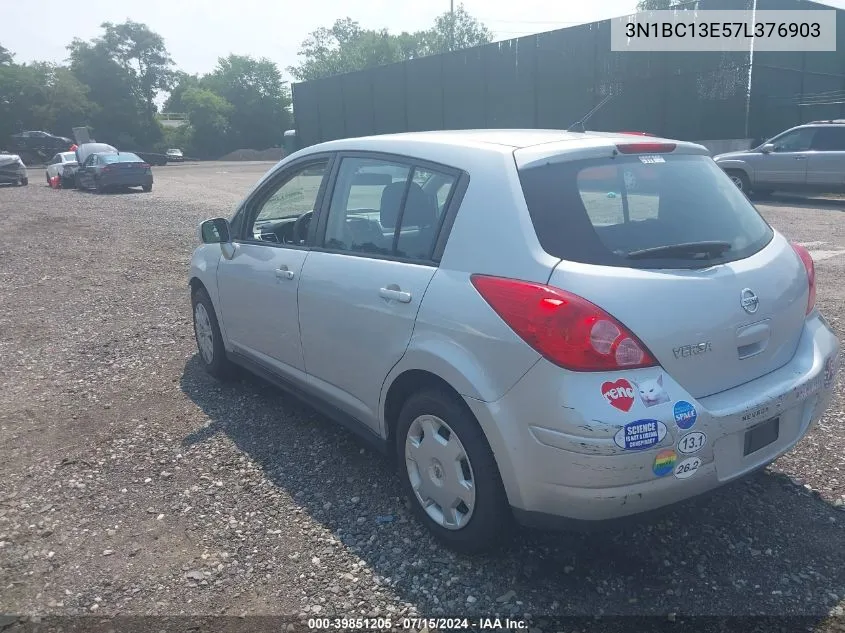 2007 Nissan Versa 1.8S VIN: 3N1BC13E57L376903 Lot: 39851205