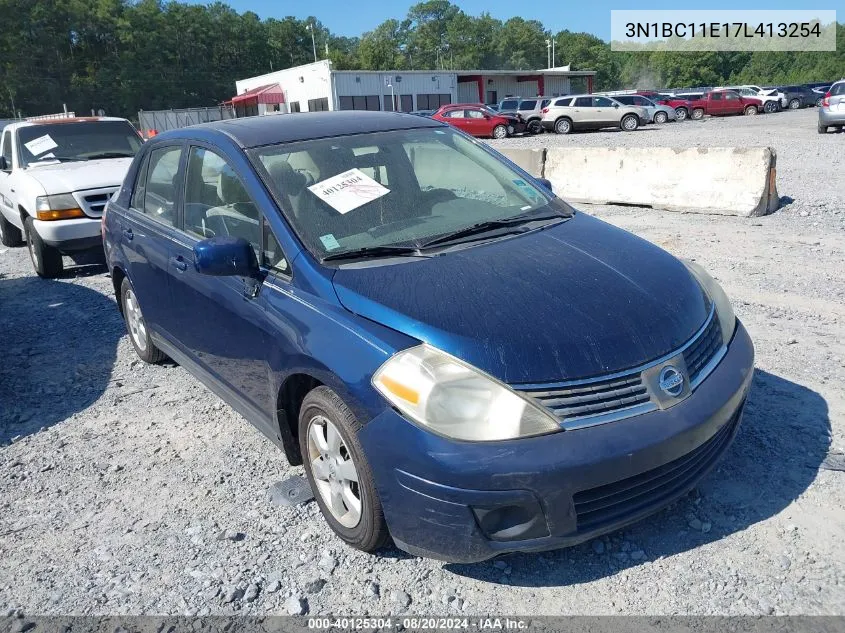 2007 Nissan Versa 1.8Sl VIN: 3N1BC11E17L413254 Lot: 40125304