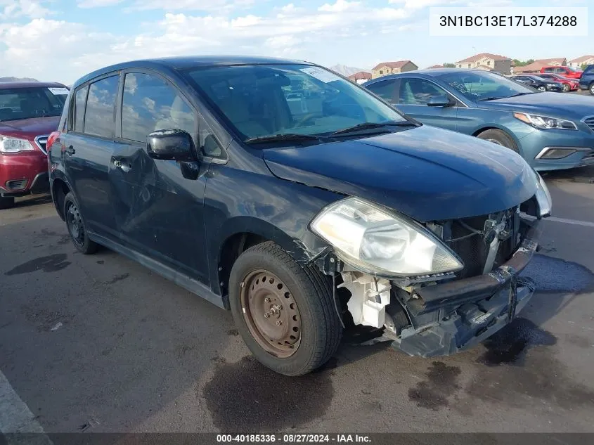 2007 Nissan Versa 1.8S VIN: 3N1BC13E17L374288 Lot: 40185336