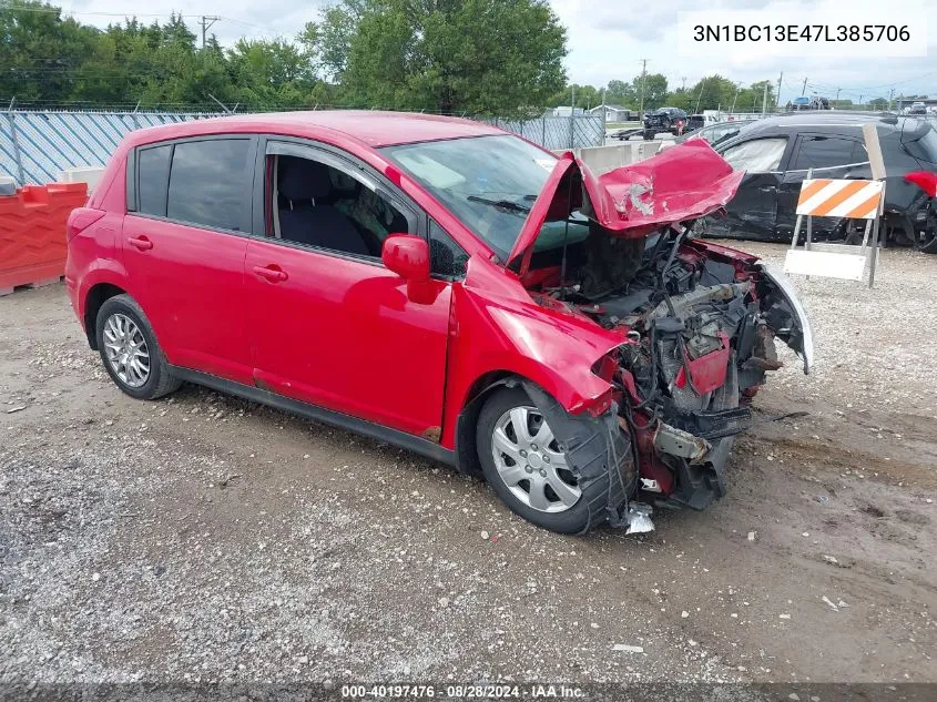 2007 Nissan Versa S/Sl VIN: 3N1BC13E47L385706 Lot: 40197476