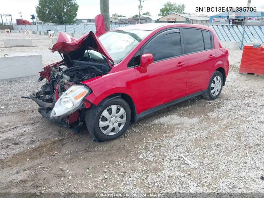 2007 Nissan Versa S/Sl VIN: 3N1BC13E47L385706 Lot: 40197476