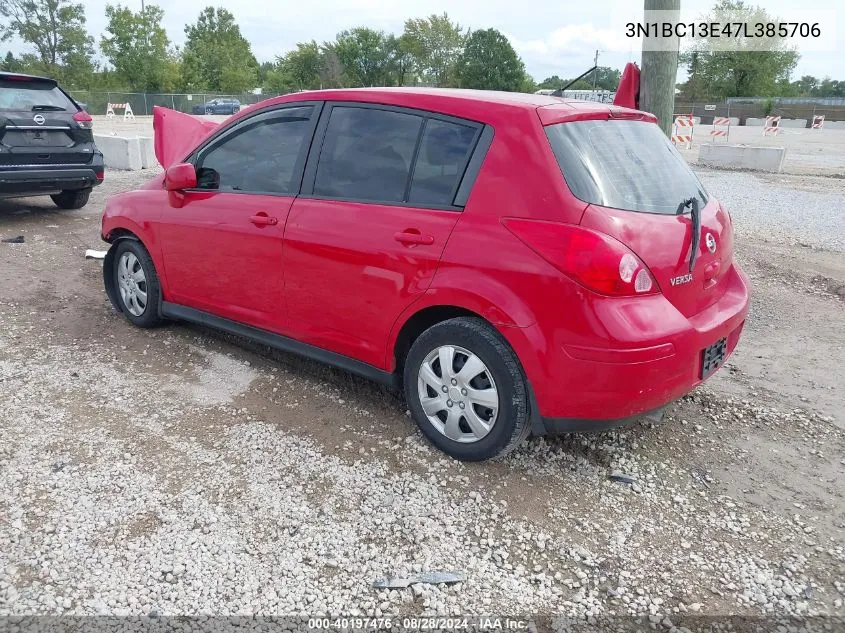 2007 Nissan Versa S/Sl VIN: 3N1BC13E47L385706 Lot: 40197476