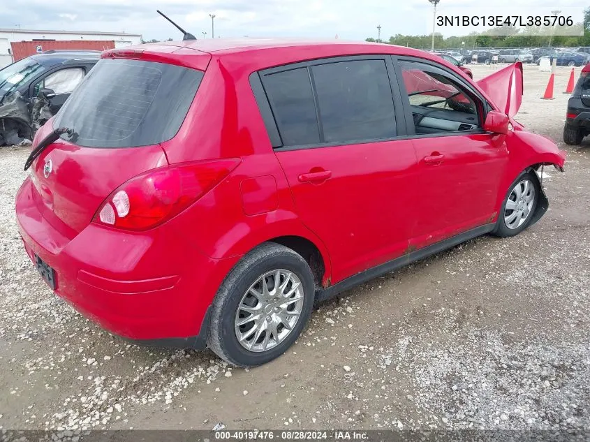 2007 Nissan Versa S/Sl VIN: 3N1BC13E47L385706 Lot: 40197476