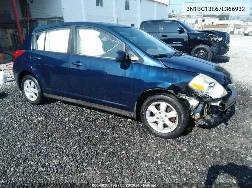 2007 Nissan Versa 1.8Sl VIN: 3N1BC13E67L366932 Lot: 40208796