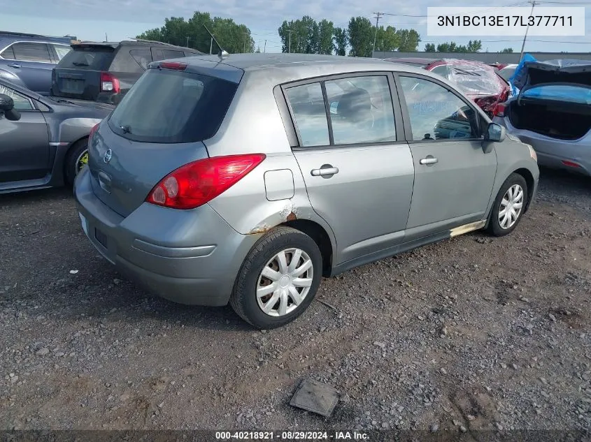 2007 Nissan Versa 1.8S VIN: 3N1BC13E17L377711 Lot: 40218921