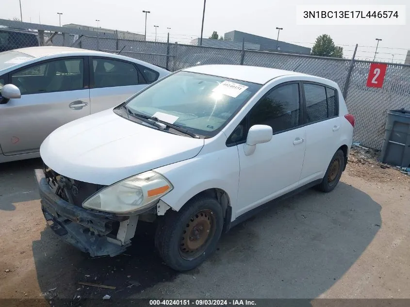 3N1BC13E17L446574 2007 Nissan Versa 1.8S