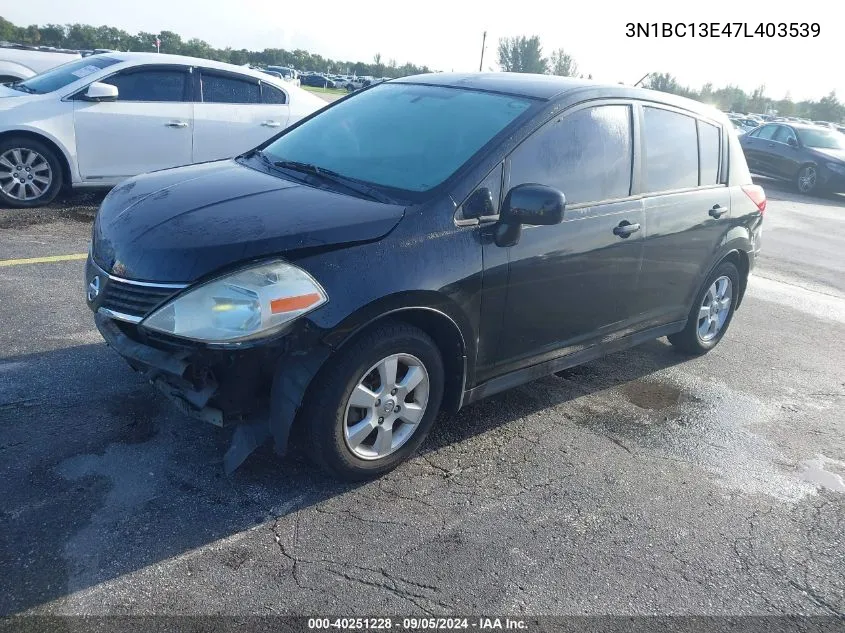 3N1BC13E47L403539 2007 Nissan Versa S/Sl