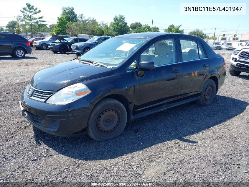 3N1BC11E57L401947 2007 Nissan Versa 1.8S