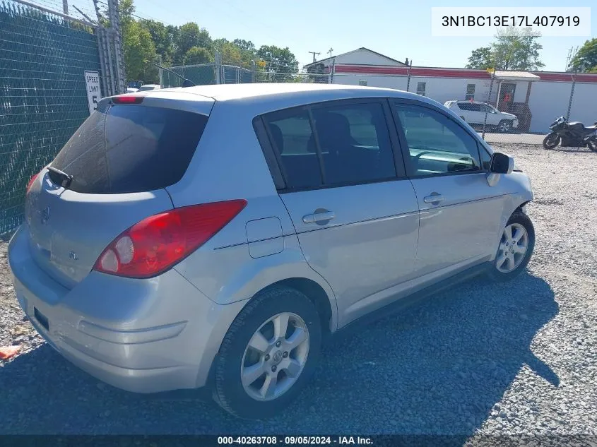 3N1BC13E17L407919 2007 Nissan Versa S/Sl