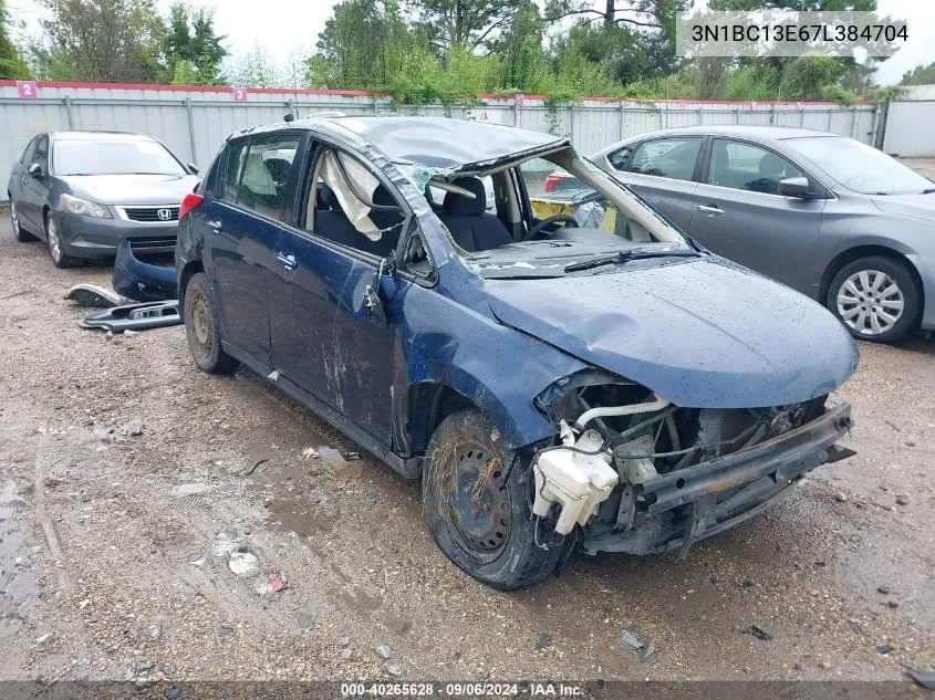 2007 Nissan Versa 1.8S VIN: 3N1BC13E67L384704 Lot: 40265628