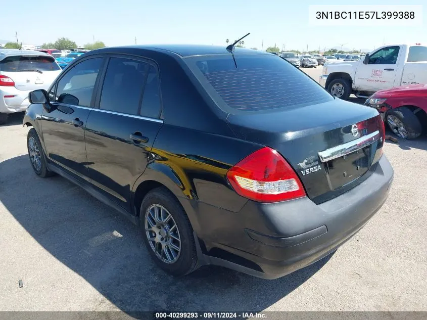 3N1BC11E57L399388 2007 Nissan Versa 1.8S