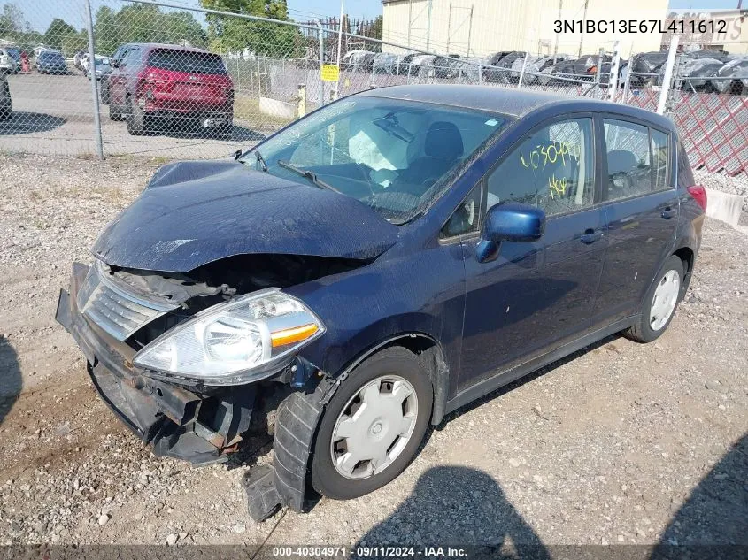 3N1BC13E67L411612 2007 Nissan Versa S/Sl