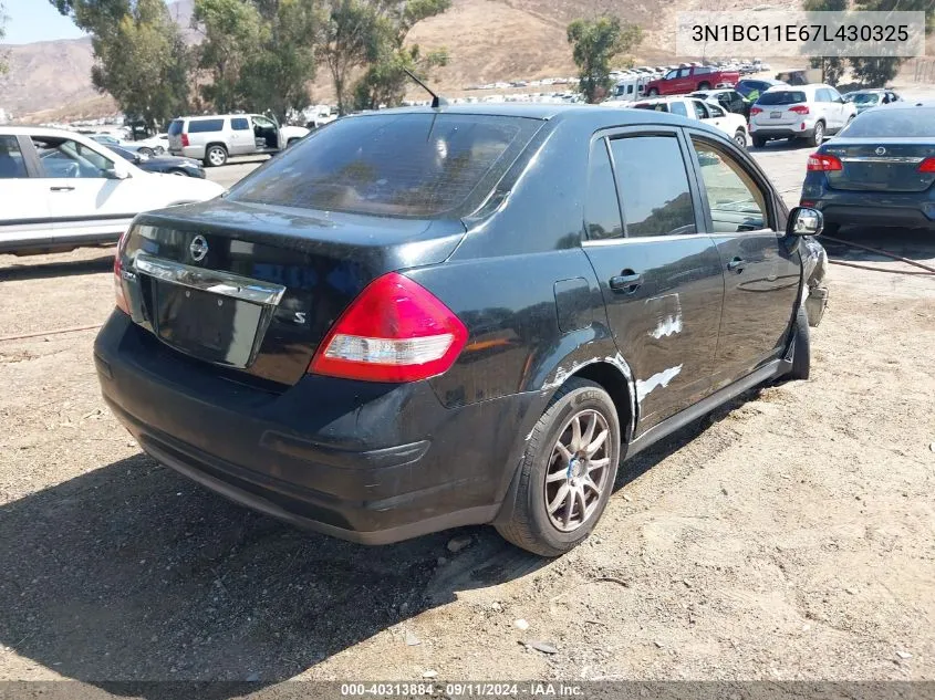 3N1BC11E67L430325 2007 Nissan Versa S/Sl