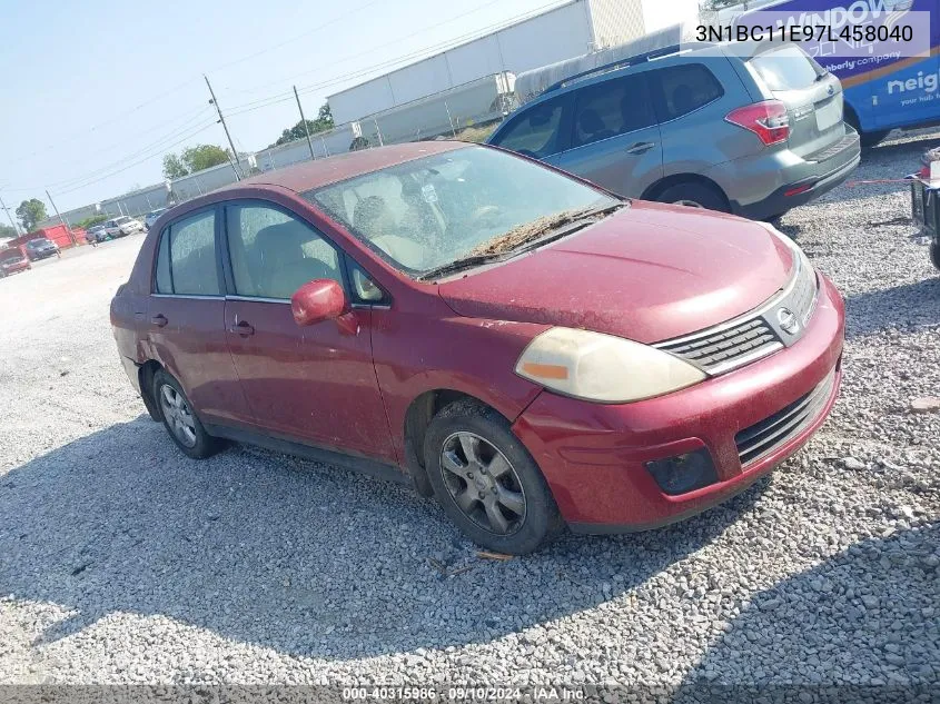 3N1BC11E97L458040 2007 Nissan Versa 1.8Sl