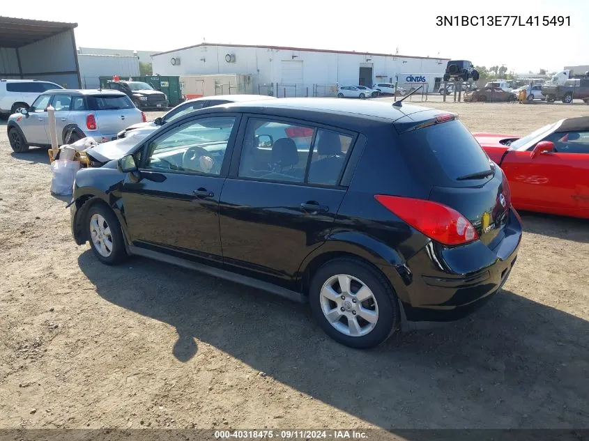 3N1BC13E77L415491 2007 Nissan Versa S/Sl