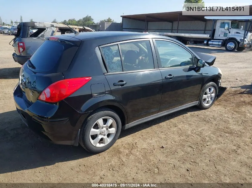 2007 Nissan Versa S/Sl VIN: 3N1BC13E77L415491 Lot: 40318475