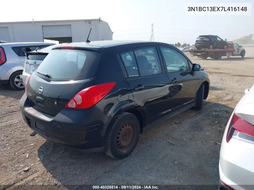 2007 Nissan Versa 1.8S VIN: 3N1BC13EX7L416148 Lot: 40325514