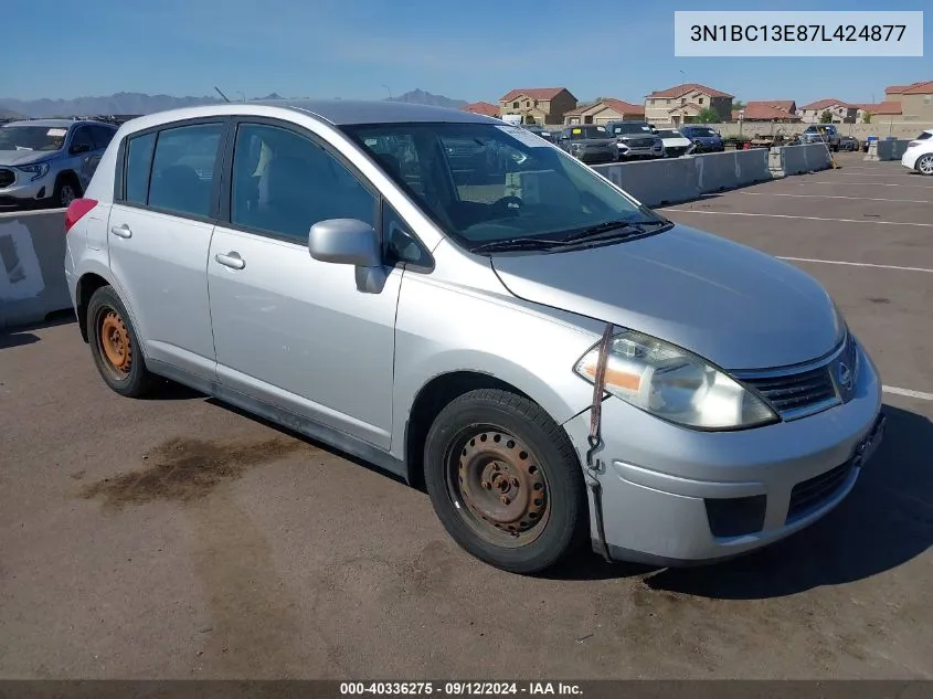 2007 Nissan Versa 1.8S VIN: 3N1BC13E87L424877 Lot: 40336275