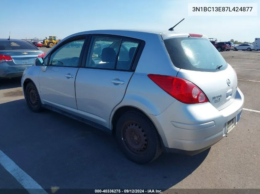 2007 Nissan Versa 1.8S VIN: 3N1BC13E87L424877 Lot: 40336275