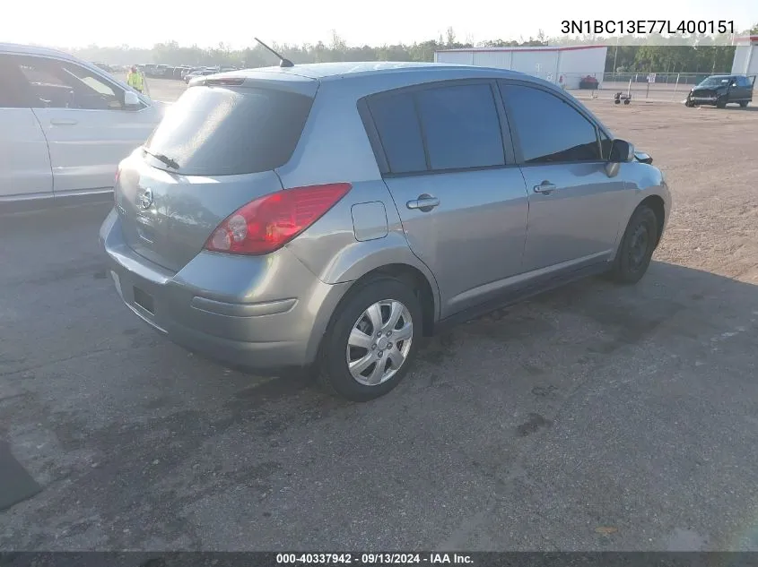 3N1BC13E77L400151 2007 Nissan Versa S/Sl