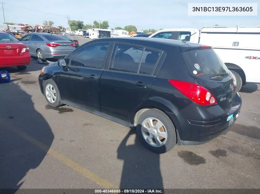 3N1BC13E97L363605 2007 Nissan Versa S/Sl