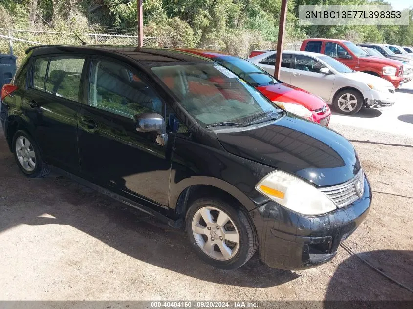 2007 Nissan Versa 1.8Sl VIN: 3N1BC13E77L398353 Lot: 40404160