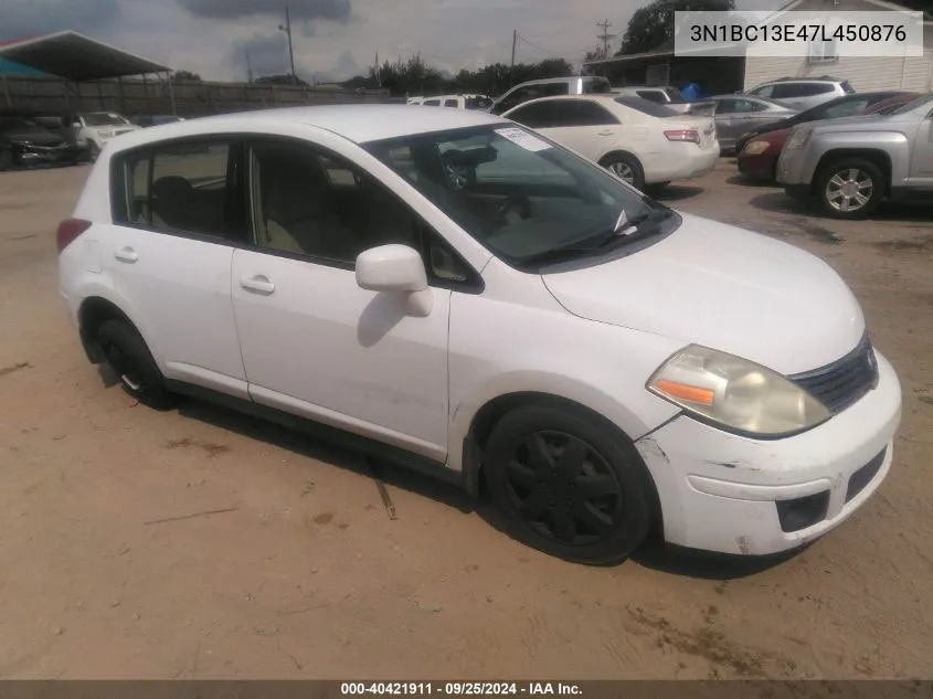 2007 Nissan Versa 1.8S VIN: 3N1BC13E47L450876 Lot: 40421911