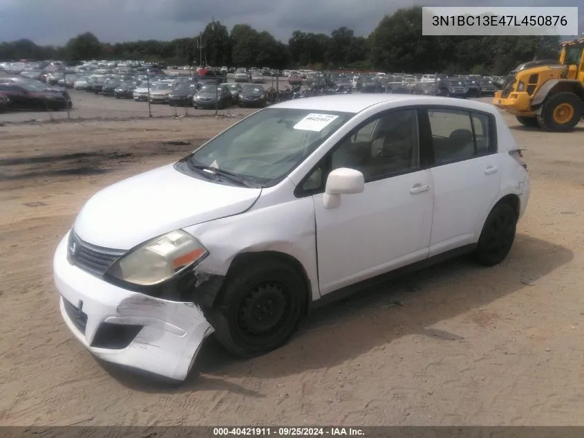 2007 Nissan Versa 1.8S VIN: 3N1BC13E47L450876 Lot: 40421911