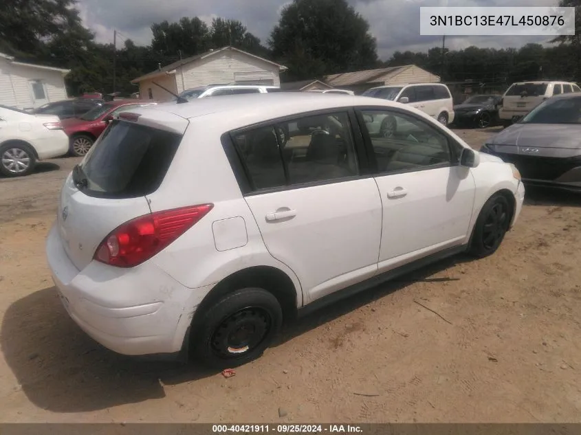 2007 Nissan Versa 1.8S VIN: 3N1BC13E47L450876 Lot: 40421911