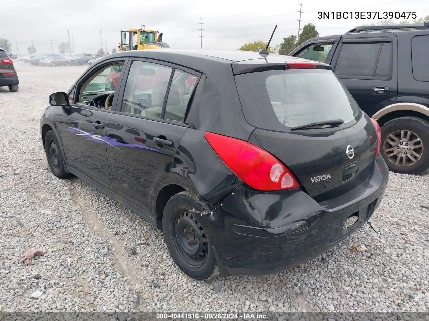 2007 Nissan Versa S/Sl VIN: 3N1BC13E37L390475 Lot: 40441516