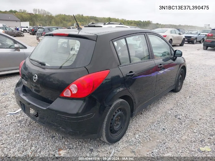 2007 Nissan Versa S/Sl VIN: 3N1BC13E37L390475 Lot: 40441516