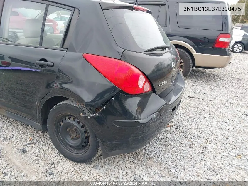 2007 Nissan Versa S/Sl VIN: 3N1BC13E37L390475 Lot: 40441516