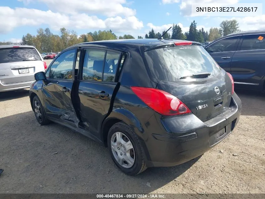 2007 Nissan Versa 1.8S VIN: 3N1BC13E27L428617 Lot: 40467834