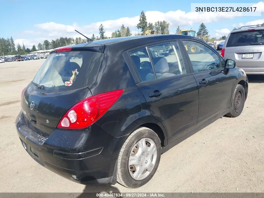 2007 Nissan Versa 1.8S VIN: 3N1BC13E27L428617 Lot: 40467834