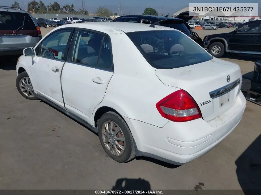 2007 Nissan Versa 1.8S VIN: 3N1BC11E67L435377 Lot: 40470972