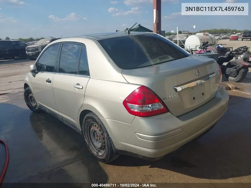 2007 Nissan Versa 1.8S VIN: 3N1BC11EX7L459763 Lot: 40498711