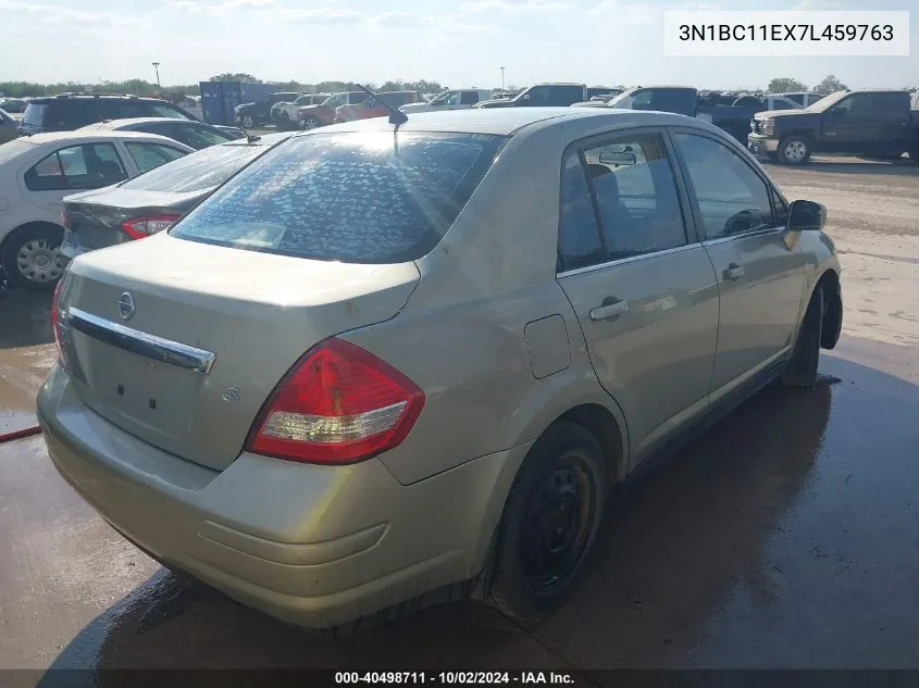 2007 Nissan Versa 1.8S VIN: 3N1BC11EX7L459763 Lot: 40498711