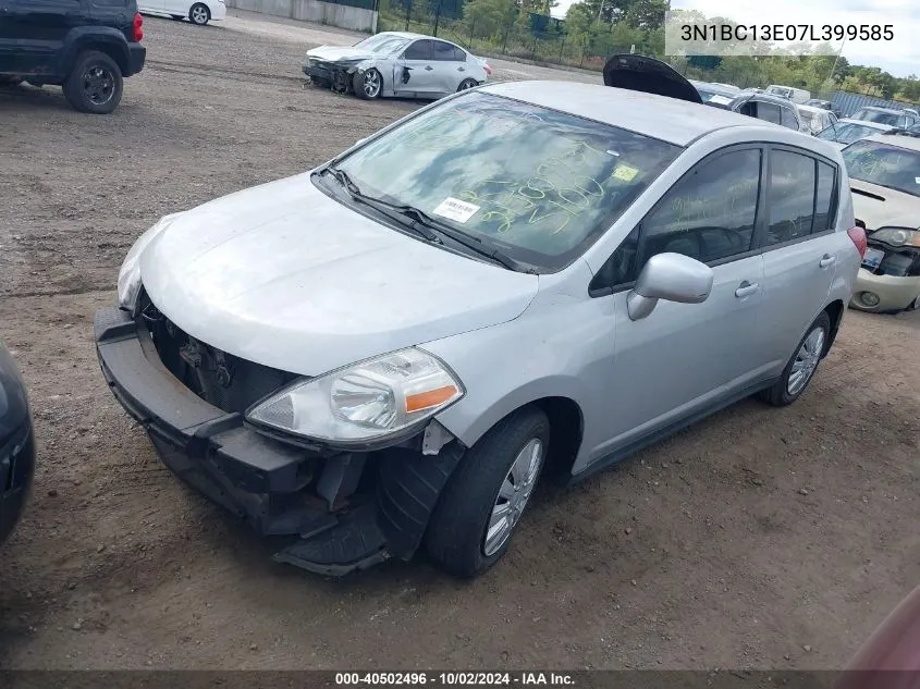 2007 Nissan Versa 1.8S VIN: 3N1BC13E07L399585 Lot: 40502496