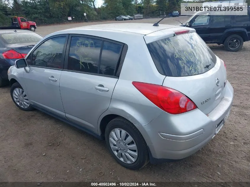 2007 Nissan Versa 1.8S VIN: 3N1BC13E07L399585 Lot: 40502496