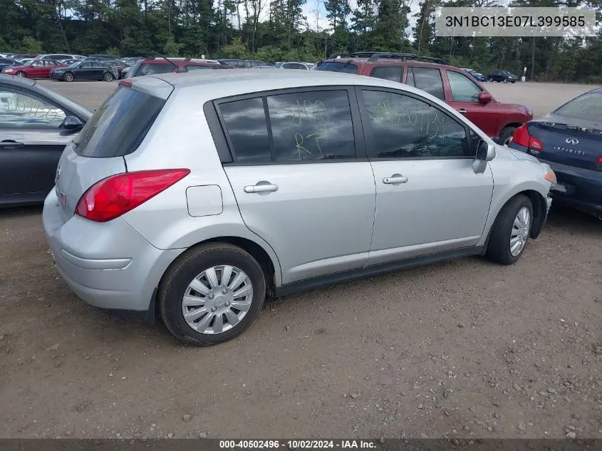 2007 Nissan Versa 1.8S VIN: 3N1BC13E07L399585 Lot: 40502496