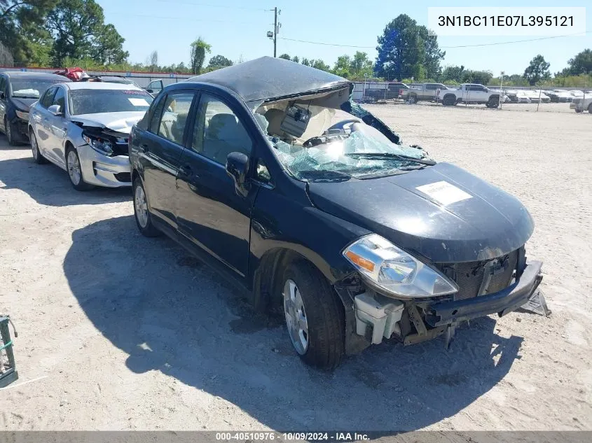 2007 Nissan Versa 1.8Sl VIN: 3N1BC11E07L395121 Lot: 40510976