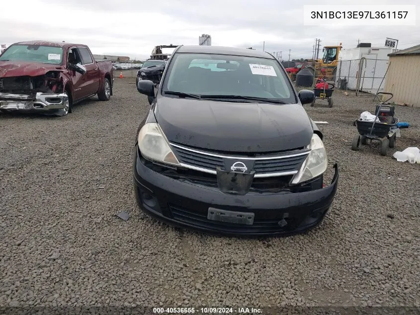 2007 Nissan Versa S/Sl VIN: 3N1BC13E97L361157 Lot: 40536655