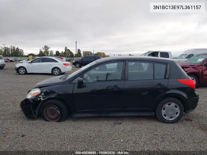 2007 Nissan Versa S/Sl VIN: 3N1BC13E97L361157 Lot: 40536655